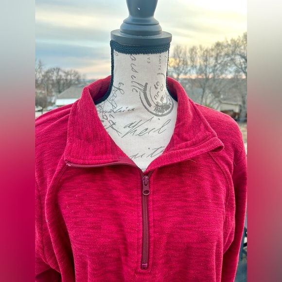 St John’s Bay Women’s Red Fleece Sweater Sweatshirt PXXL​​​ - Picture 6 of 7